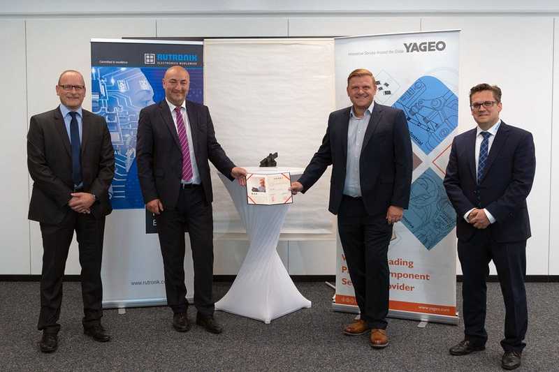 Rutronik получи награда от Yageo за дистрибуция на компоненти за автомобилостроенето Rutronik получи награда от Yageo за дистрибуция на компоненти за автомобилостроенето