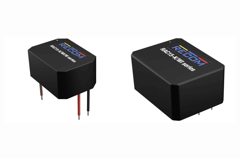 Високоефективни AC/DC преобразуватели RAC-15-K/WI на Recom Високоефективни AC/DC преобразуватели RAC-15-K/WI на Recom