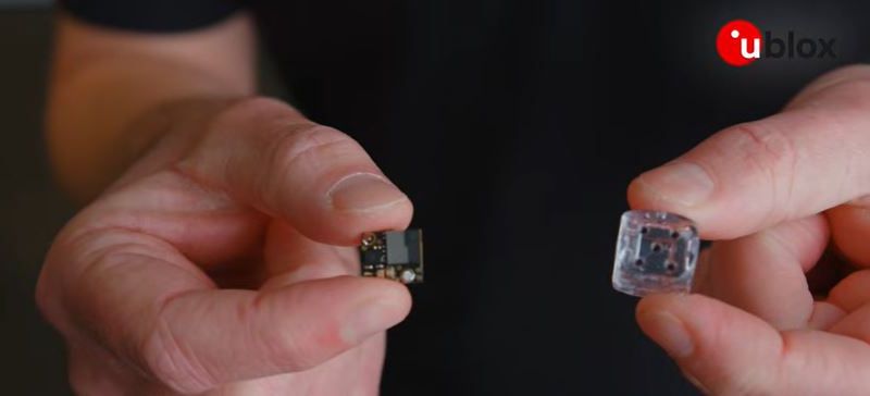 Колко висока степен на минитюаризация може да се постигне с най-малкия Bluetooth LE модул на u-blox