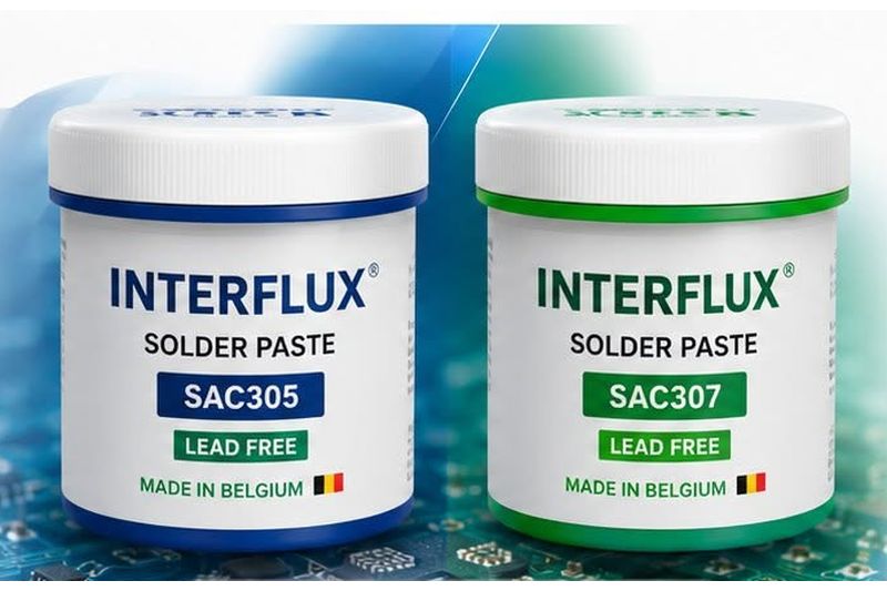 Безоловни спояващи пасти SAC305 и SAC307 на Interflux Безоловни спояващи пасти SAC305 и SAC307 на Interflux